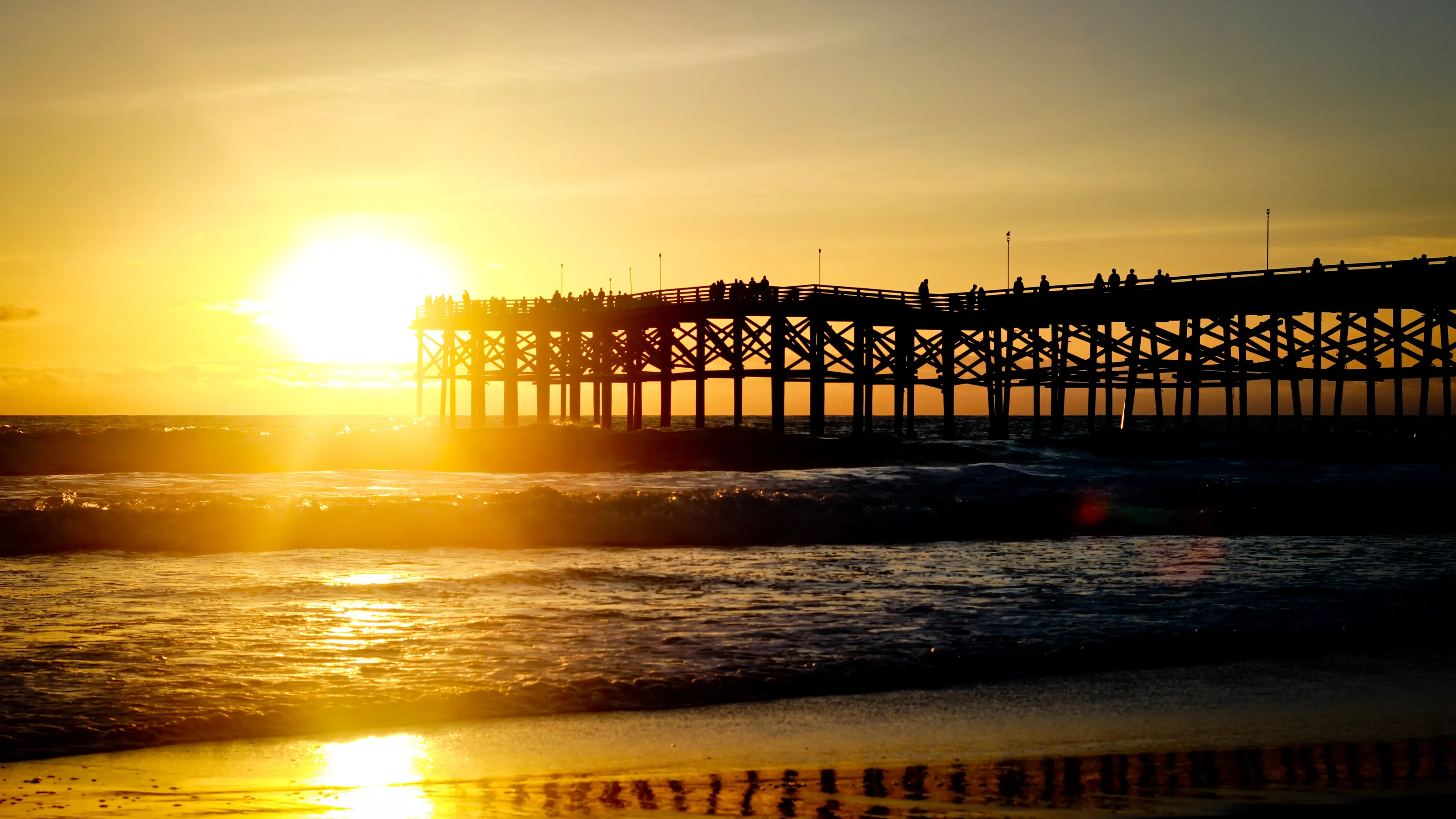 Sunset at a beach