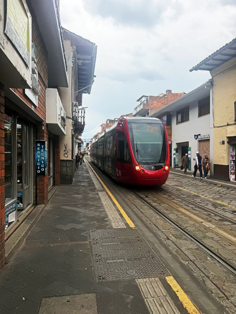 Tram in Cuenca, Ecuador