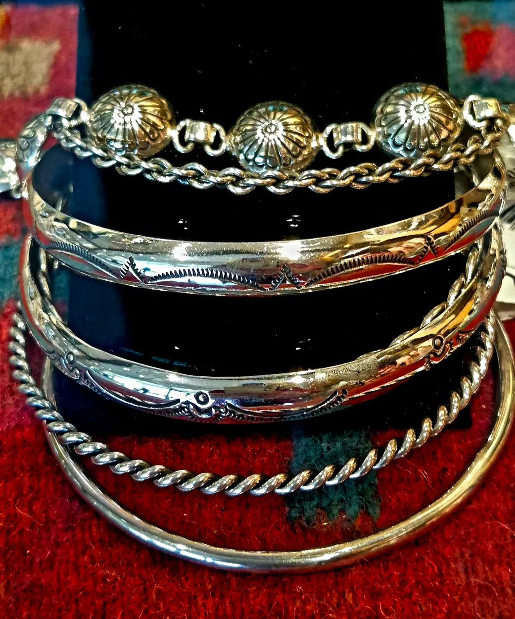 Silver Bangles