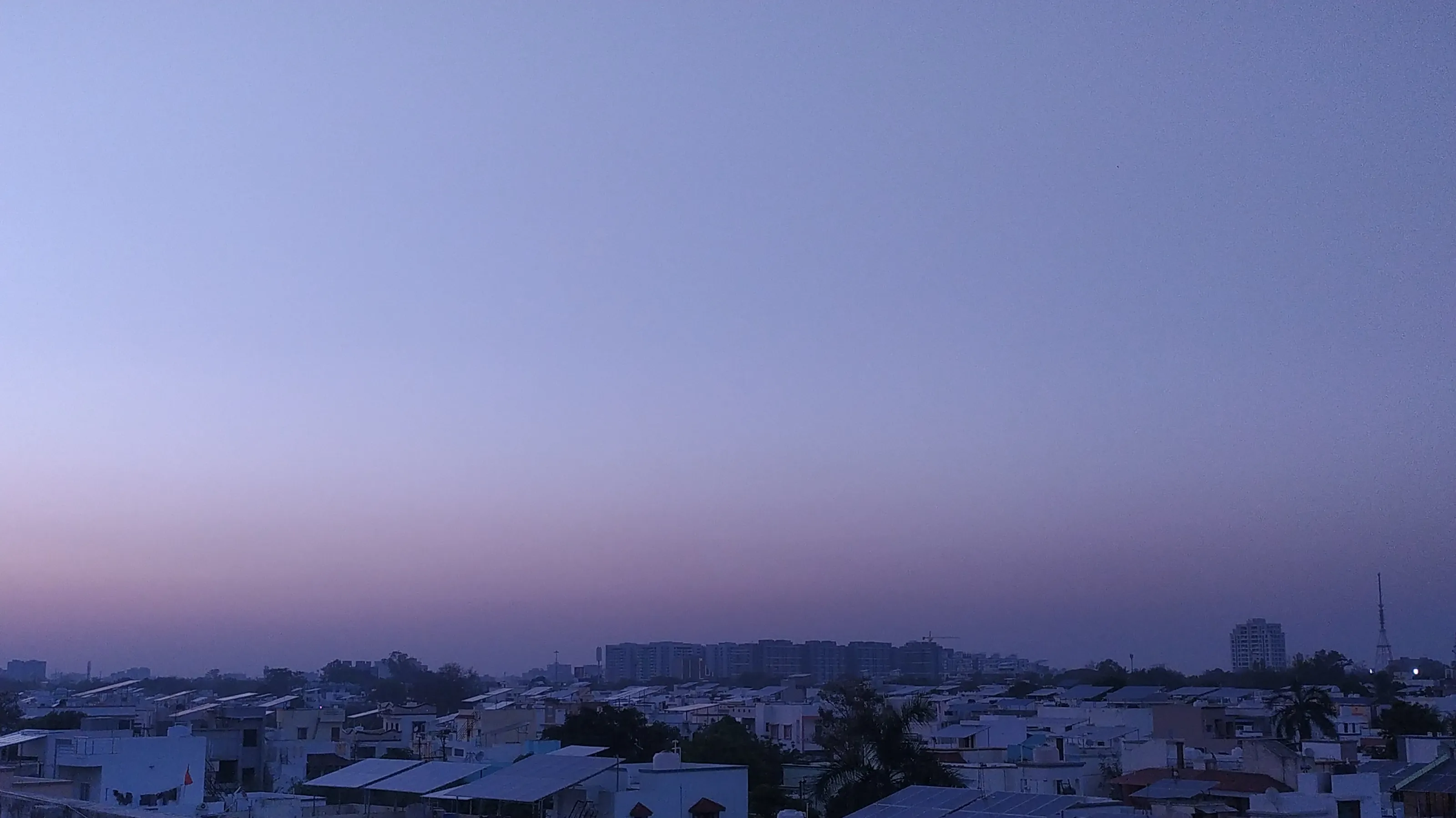 A glimpse of an evening sky...