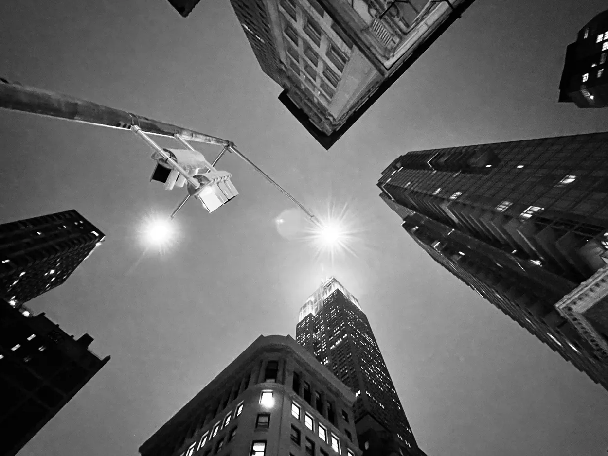 Above the streets of New York