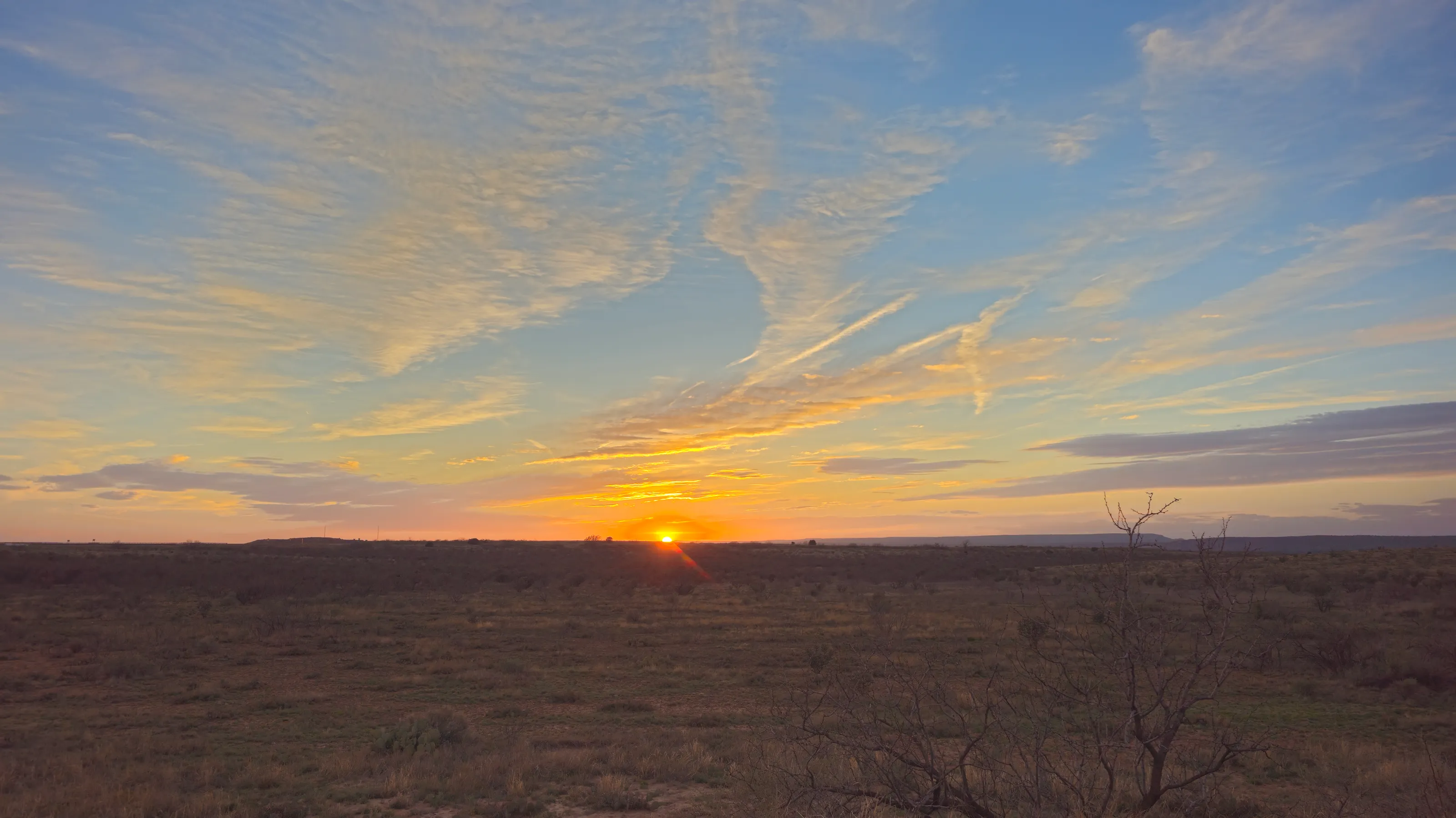 Sunset in the dessert