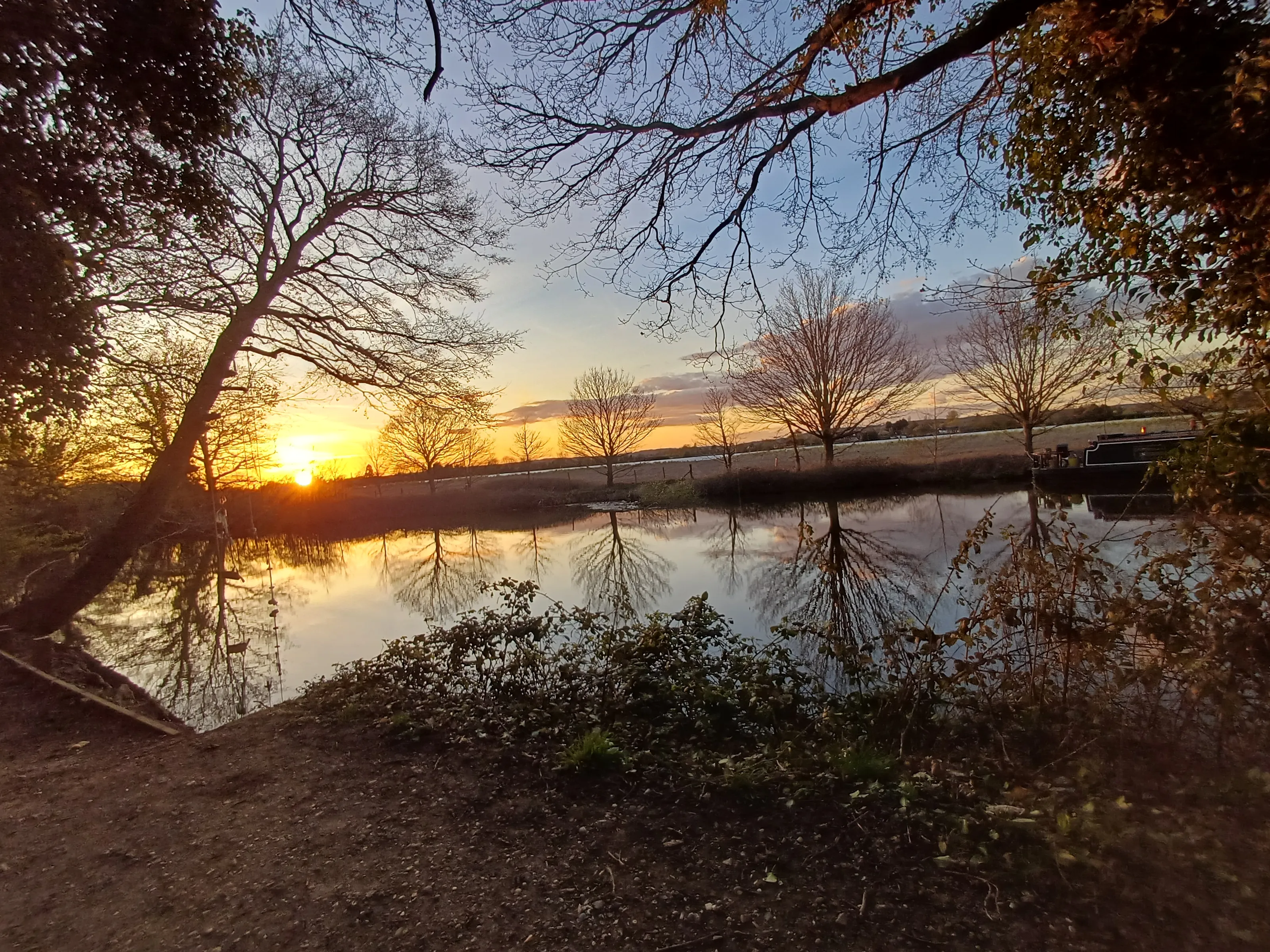 Sunset over the River