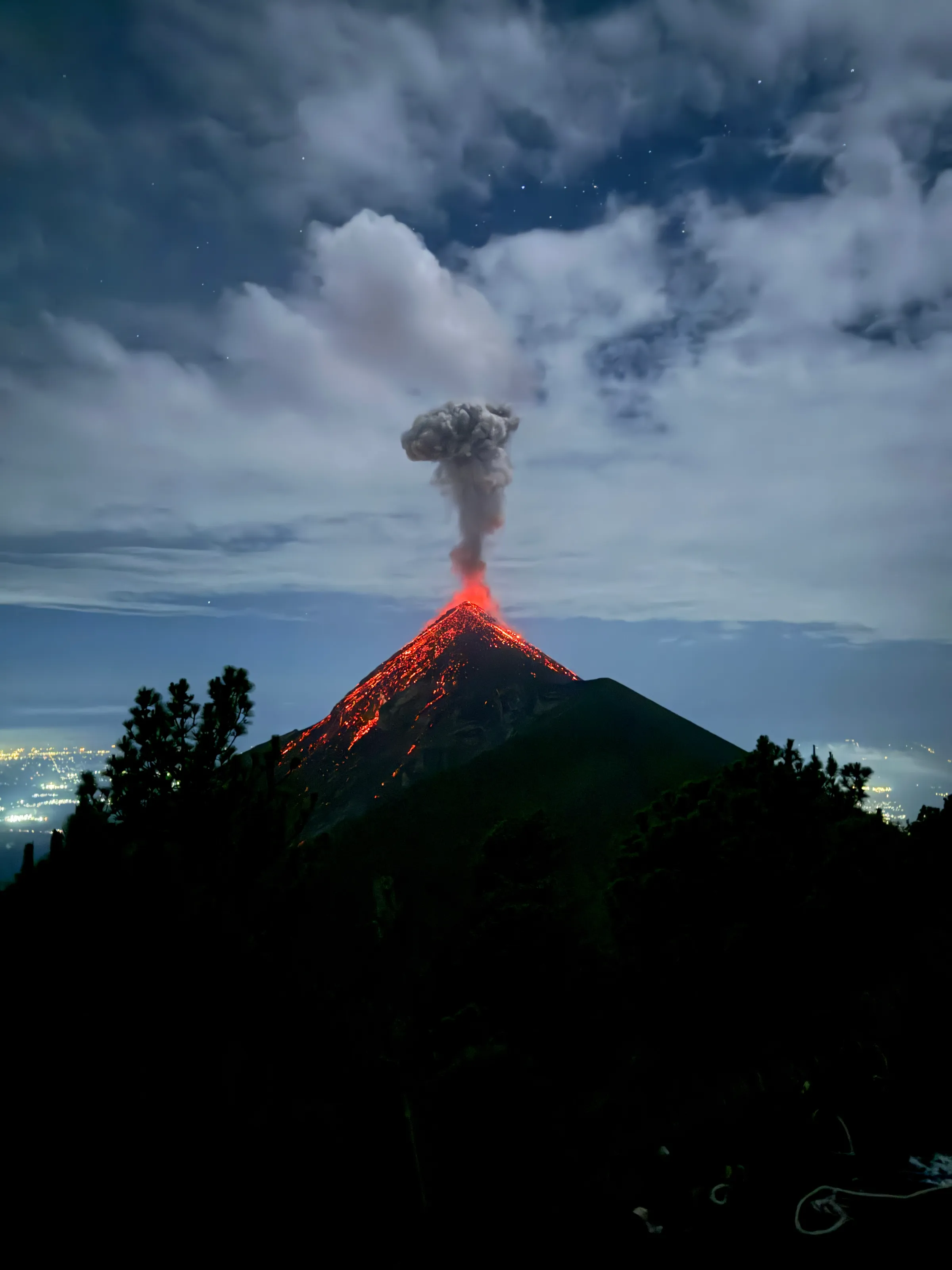 Volcán de Fuego Mountain in Guatemala