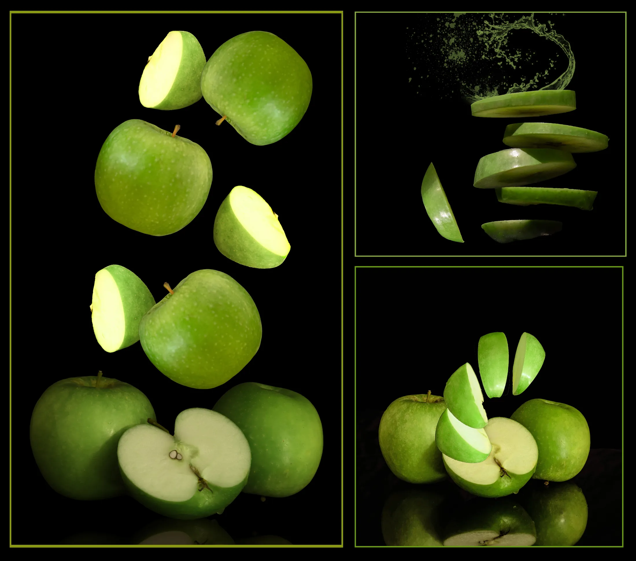 Apple triptych