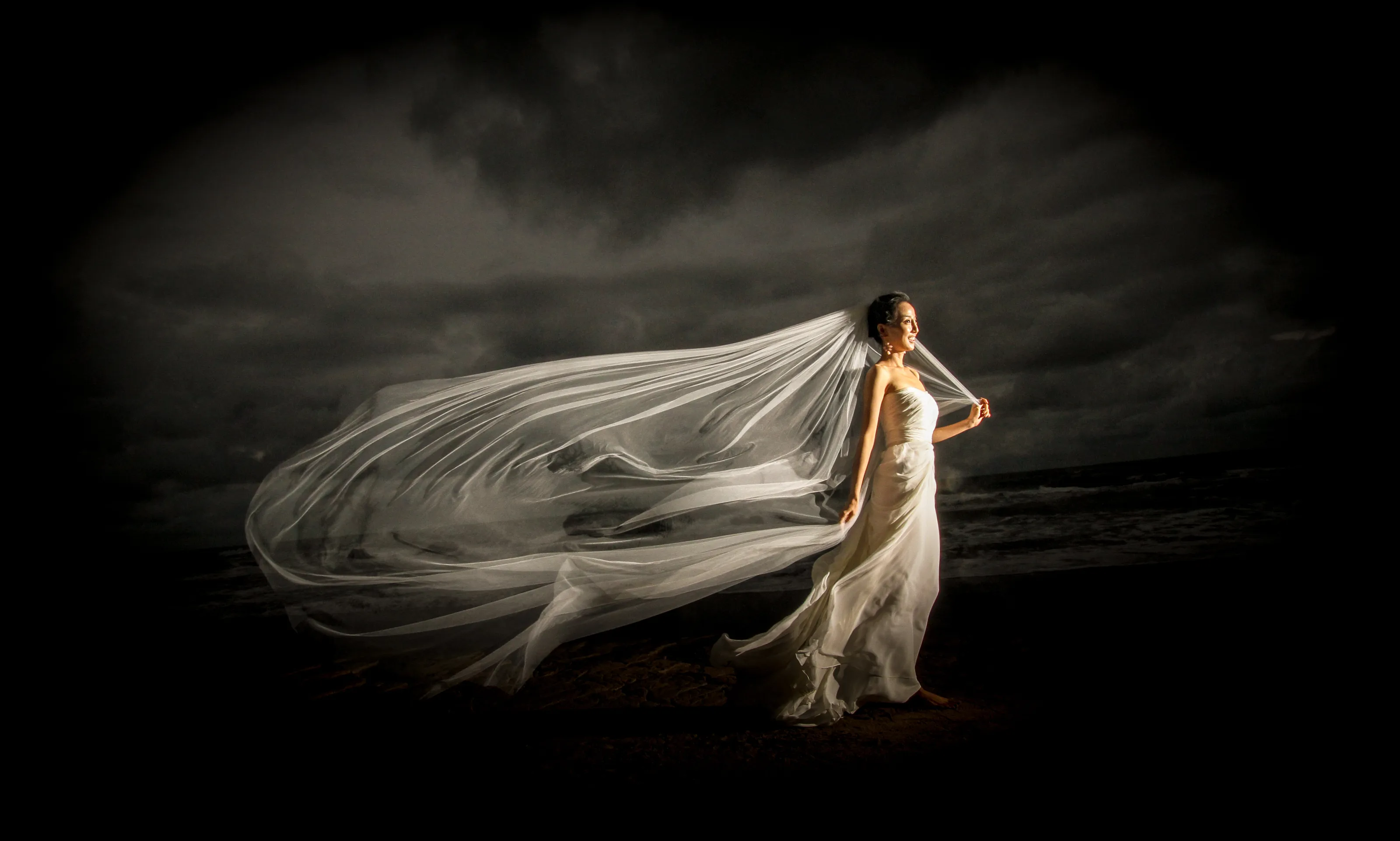 Windy wedding