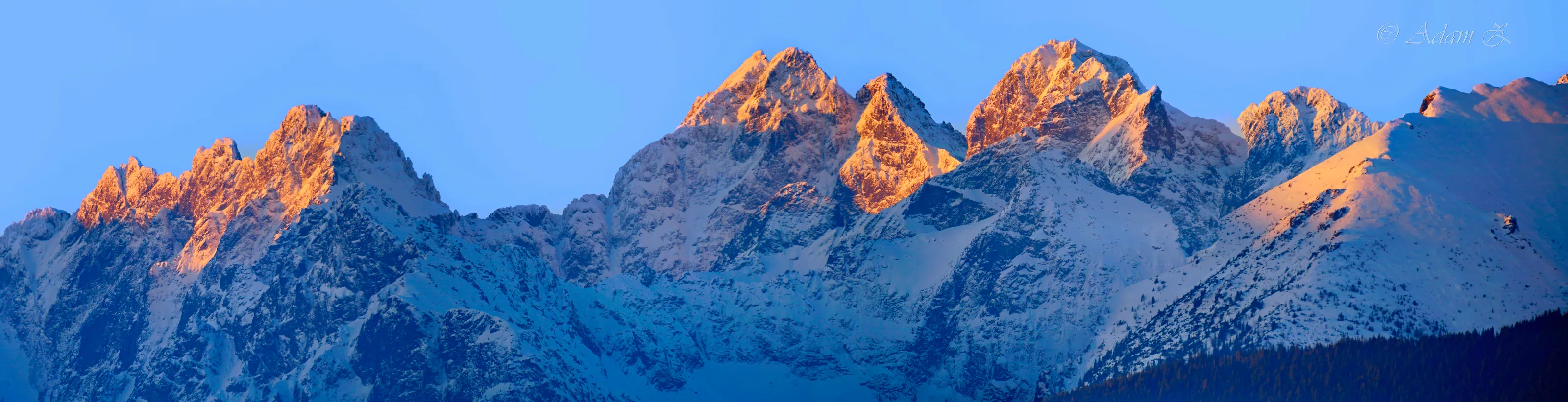 When the sun "licks" the peaks of the Tatra Mountains...