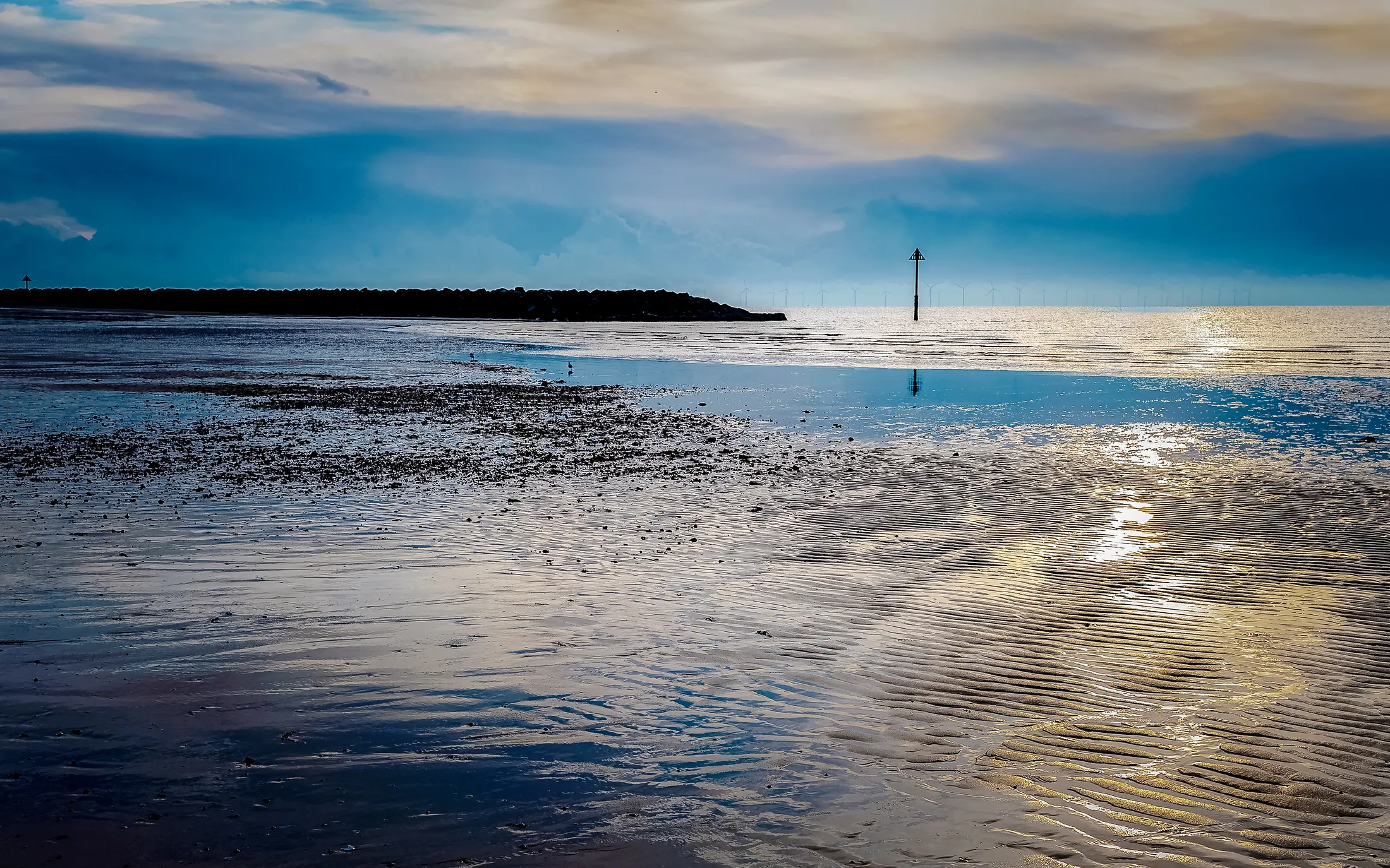 Desolate shorelines.