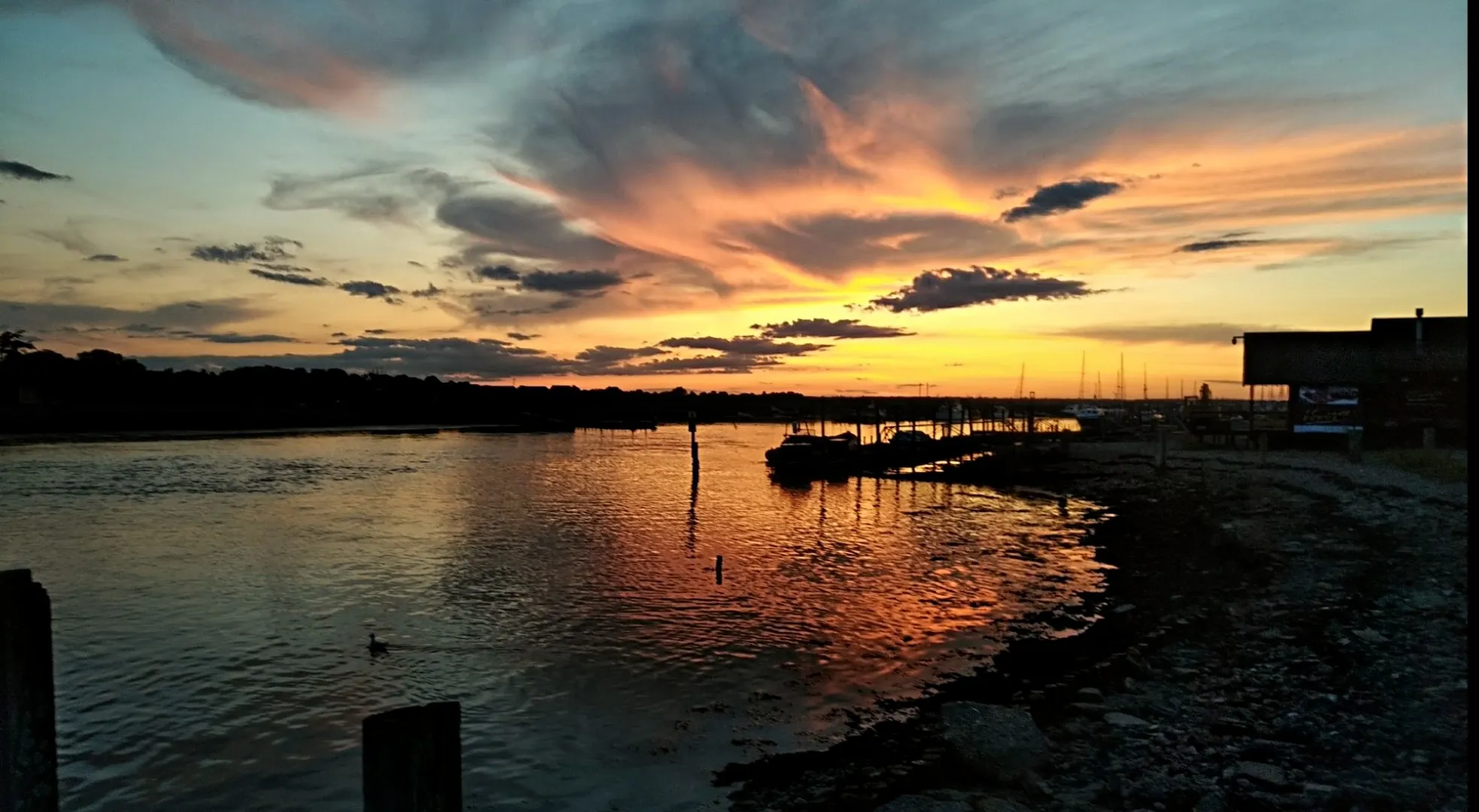 Sunset Southwold Harbour, Suffolk