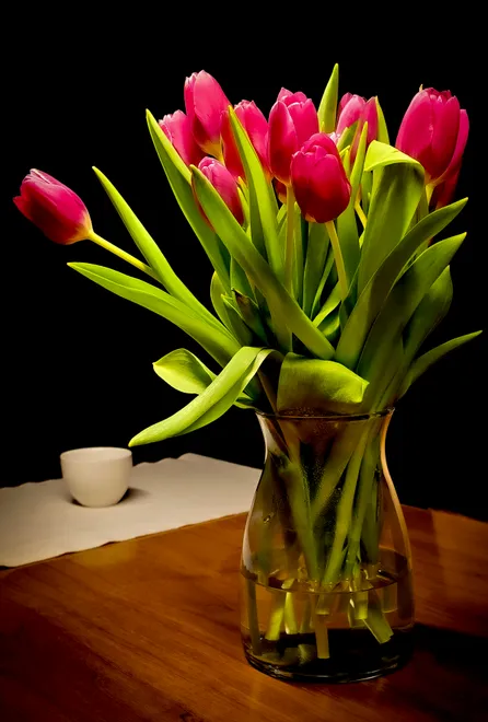 Bouquet on table