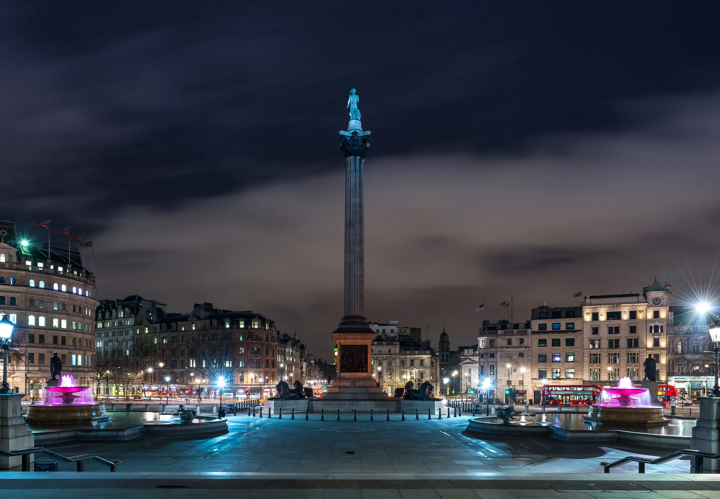 Night at Trafalgar Square