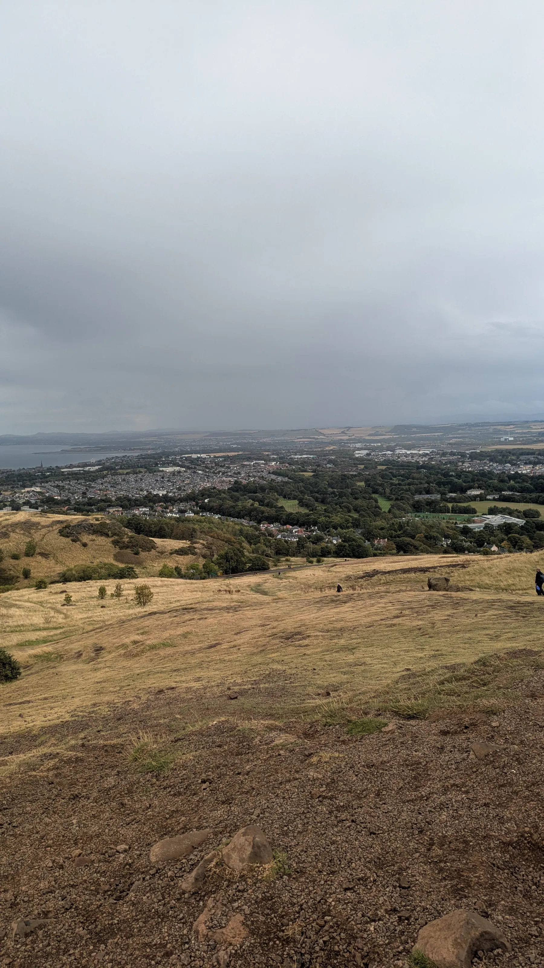 view from Arthur's chair Edinburgh