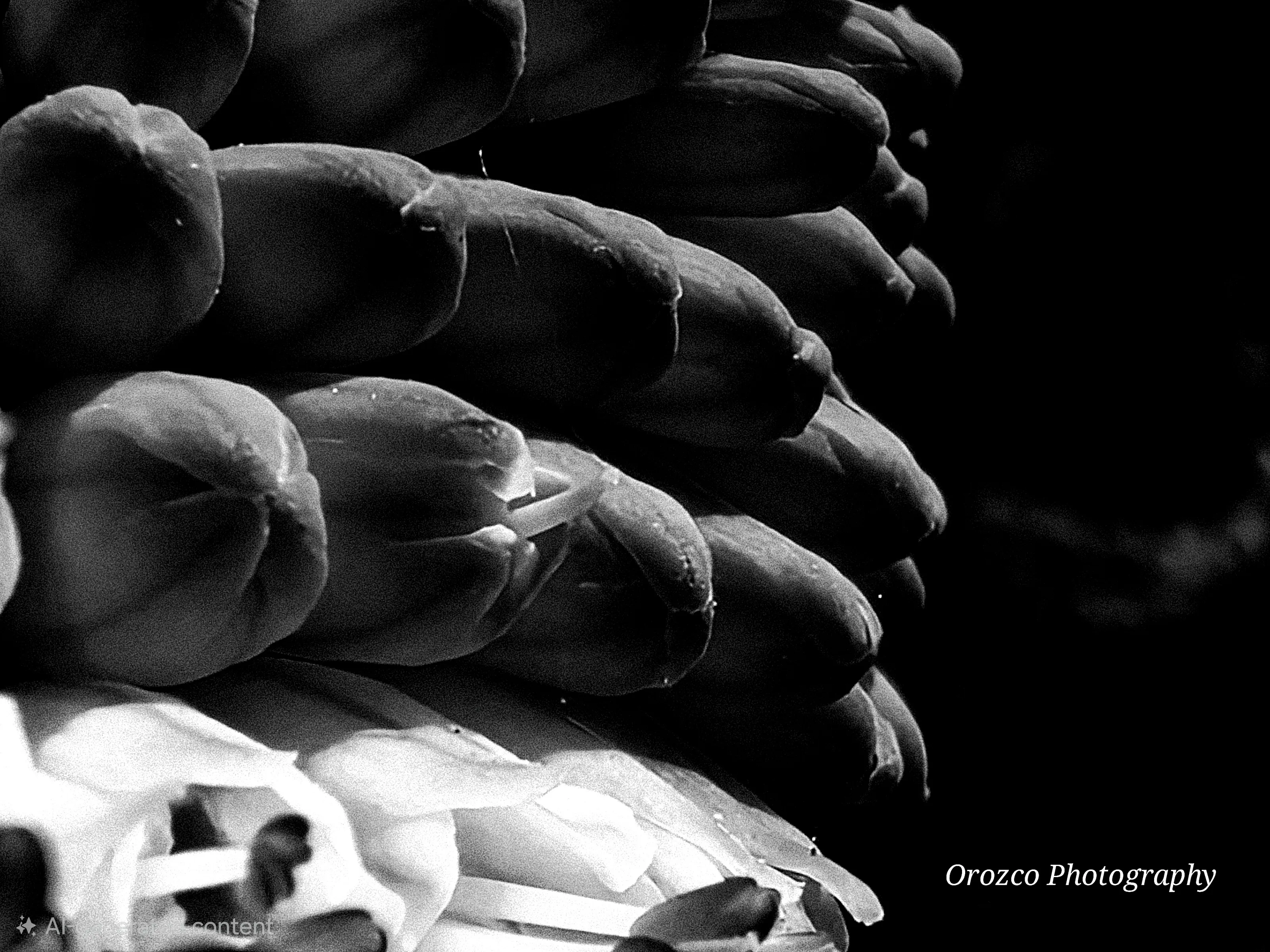 Black and White Flower