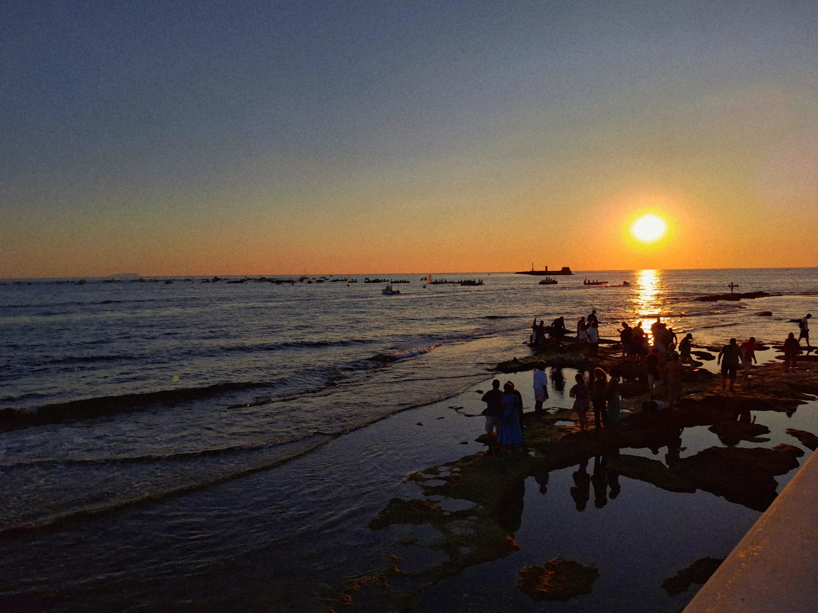 Sunset on the sea