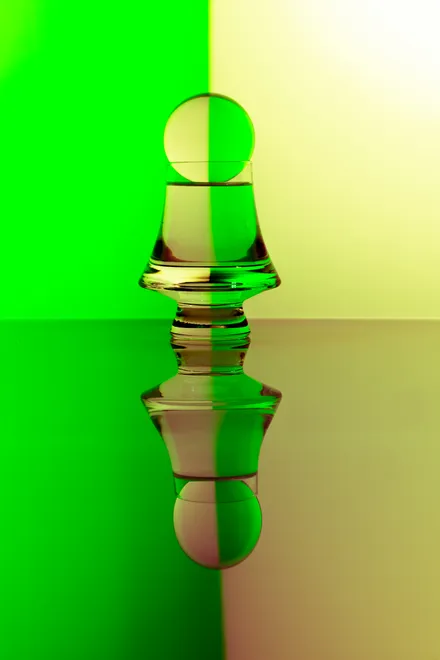 Green and White
