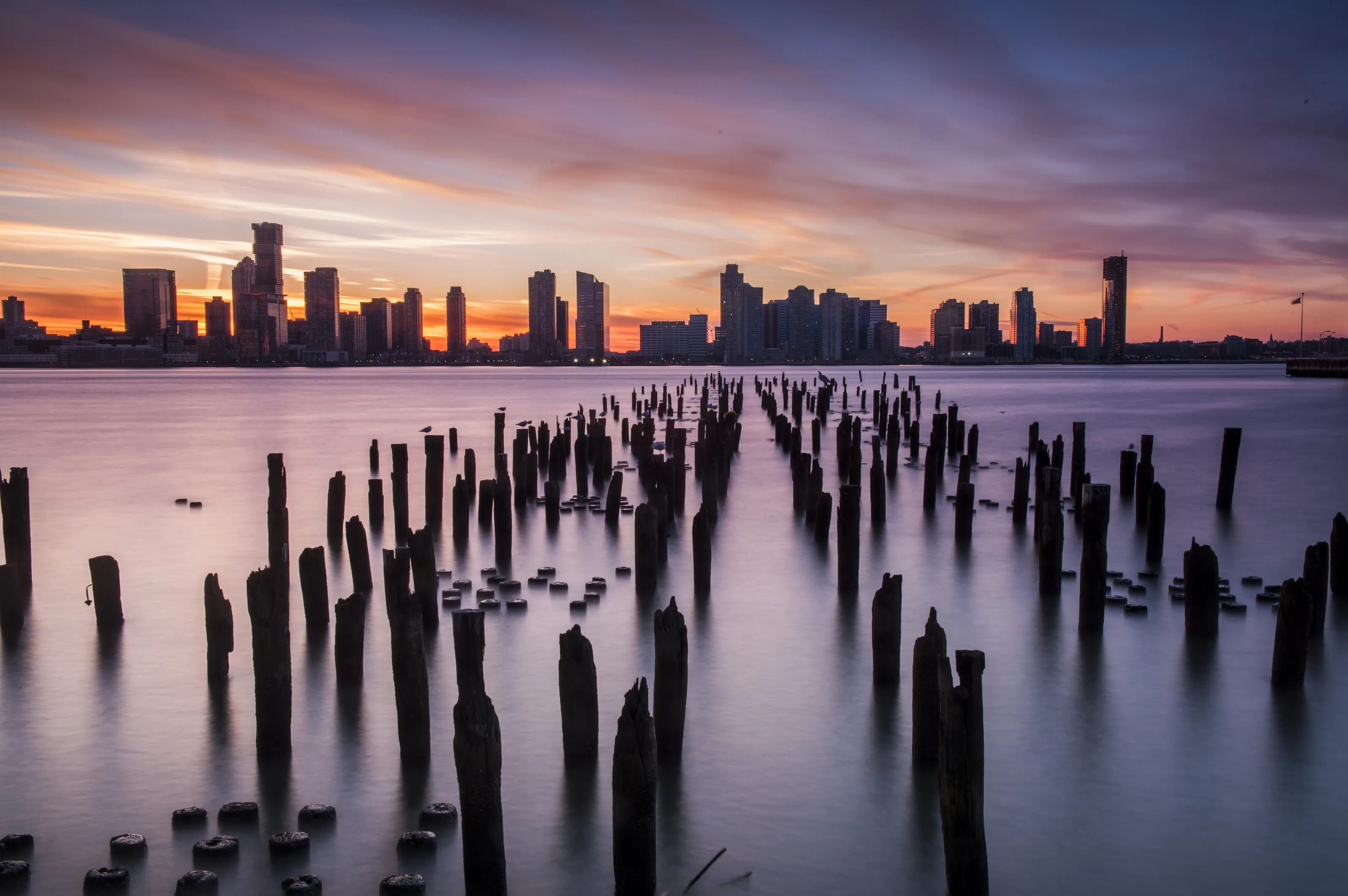 Night over Hudson River