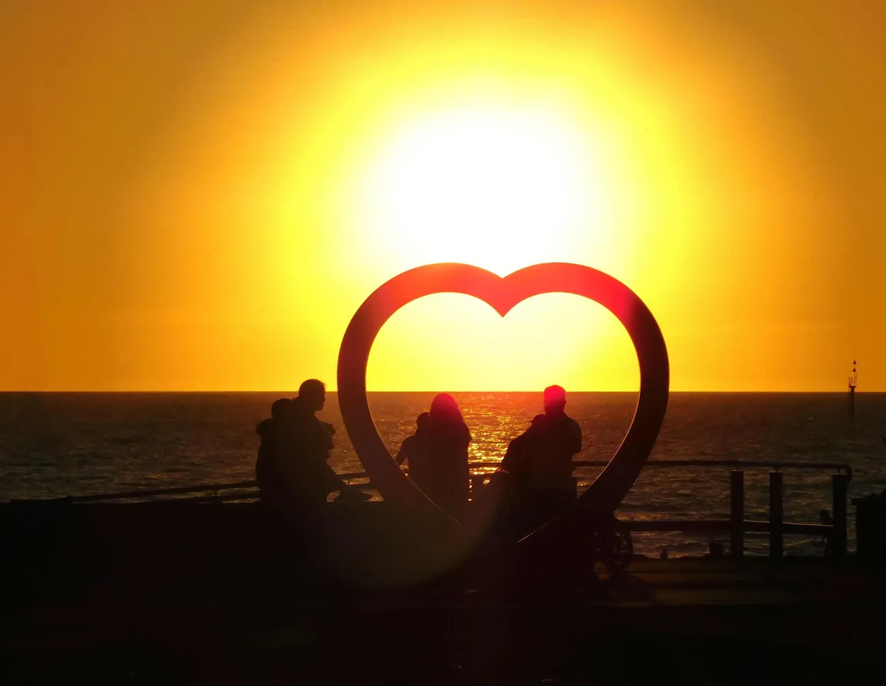 SILHOUETTES AT SUNSET