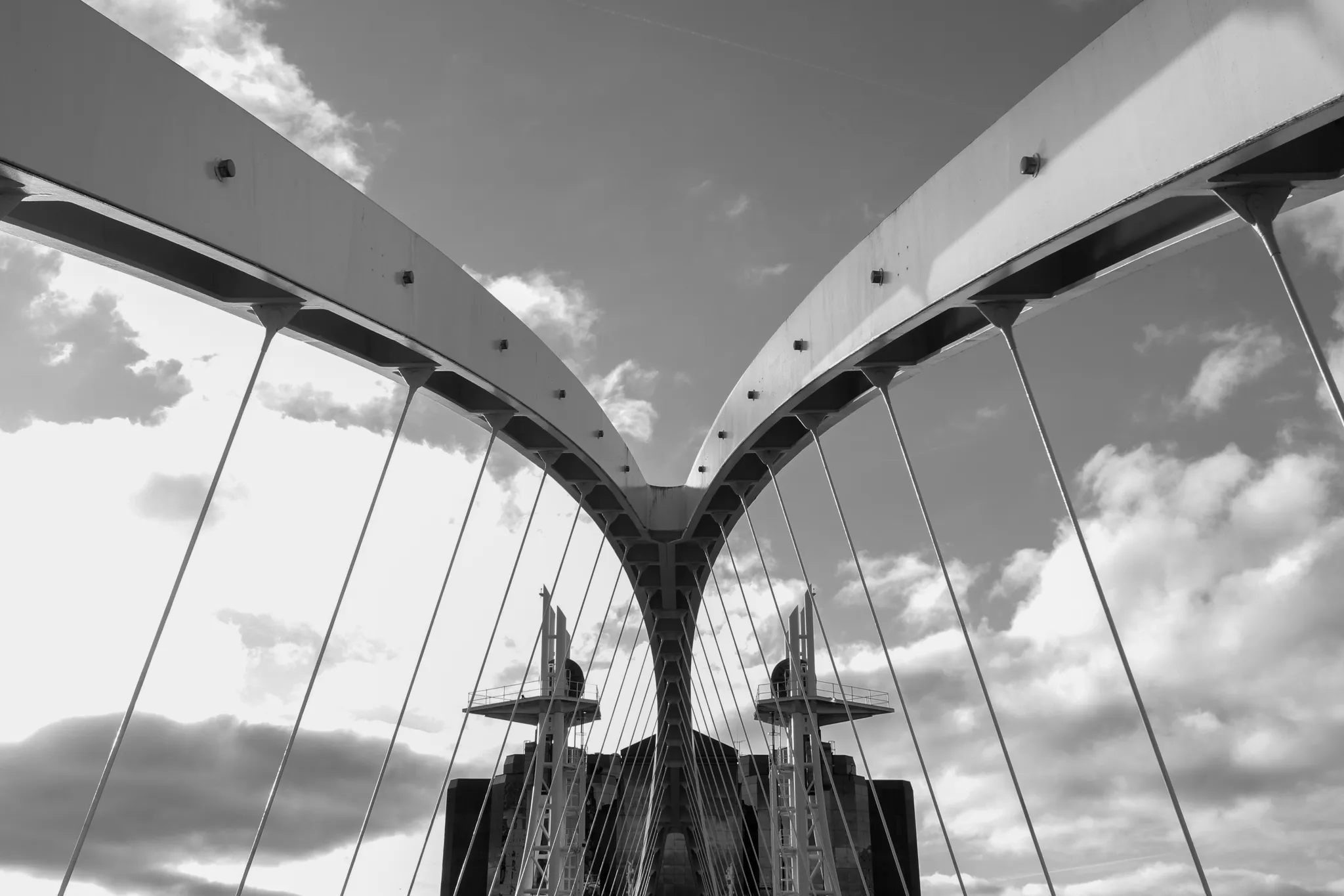 Salford Quays Suspension Bridge