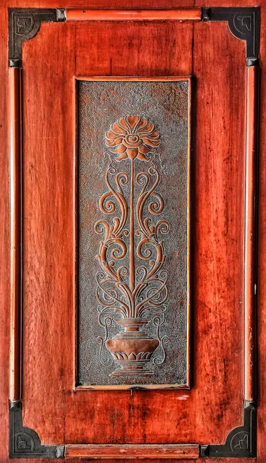 Decoration on a Wooden Door