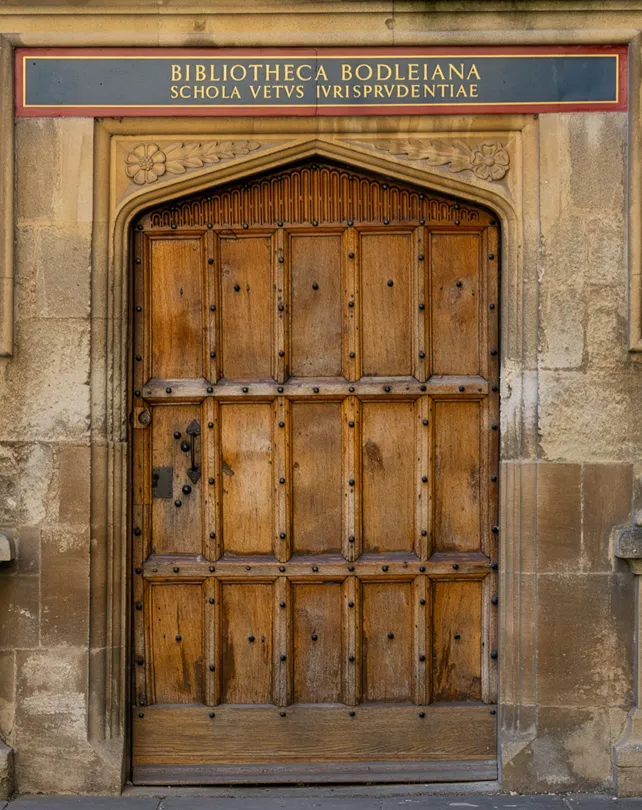 Duke Humfrey’s Library Oxford founded in 1488. The Bodleian is one of the oldest in Europe.