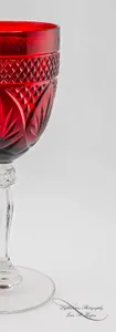 Red and Clear Cut Glass