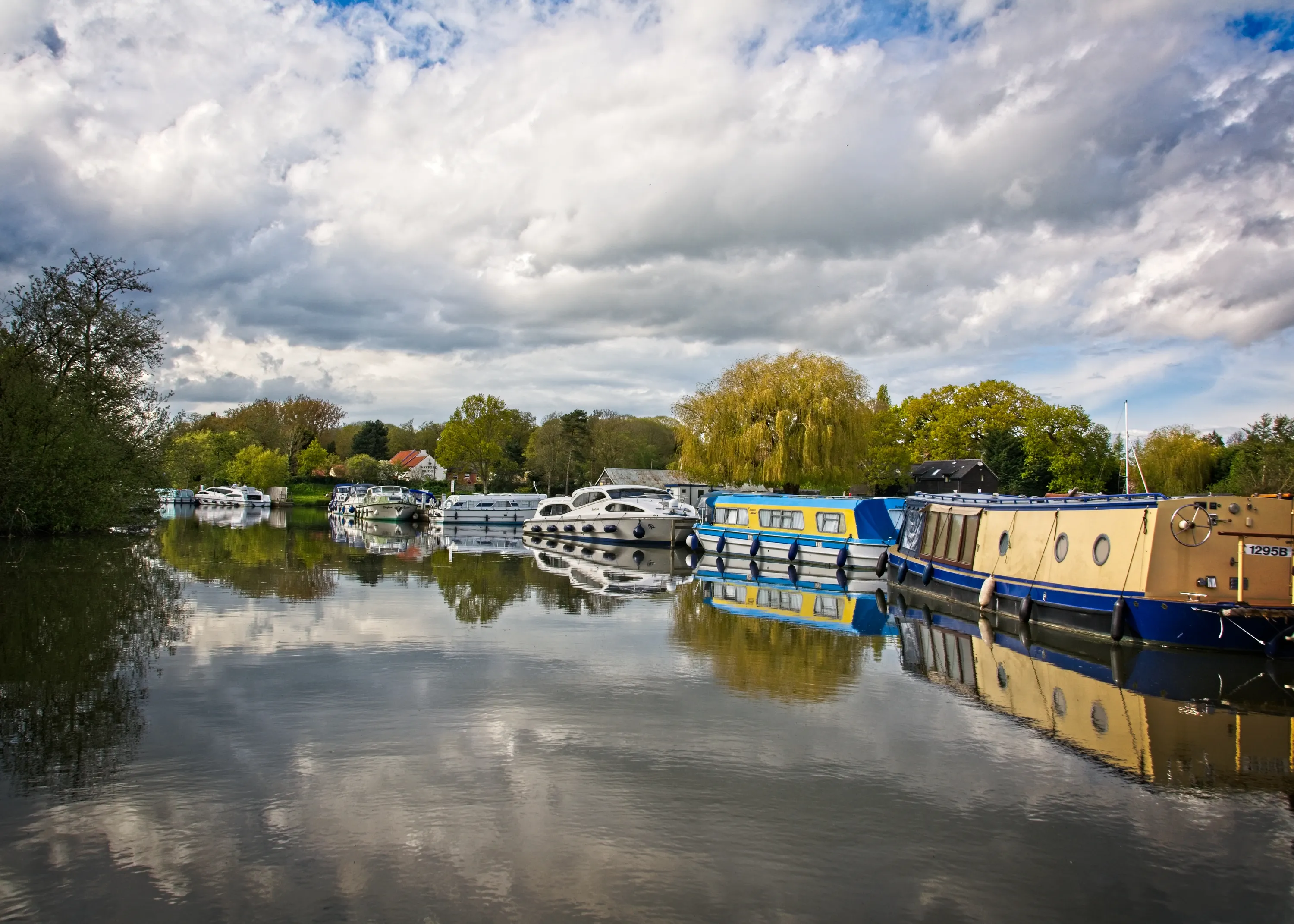 Canal Boats (in colour)