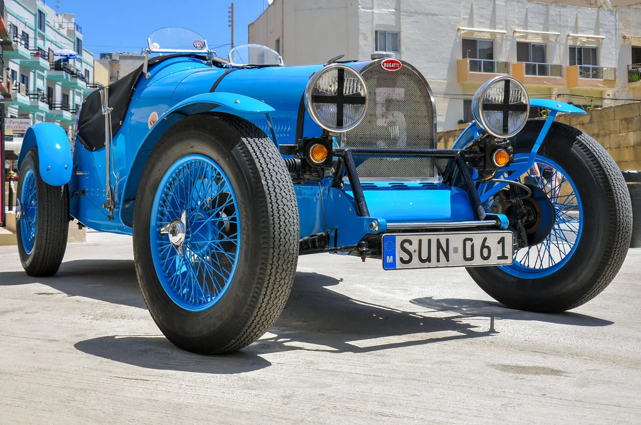 Blue Bugatti