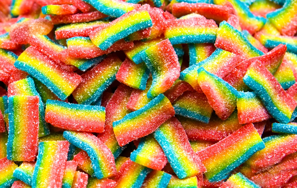 Coloured candies