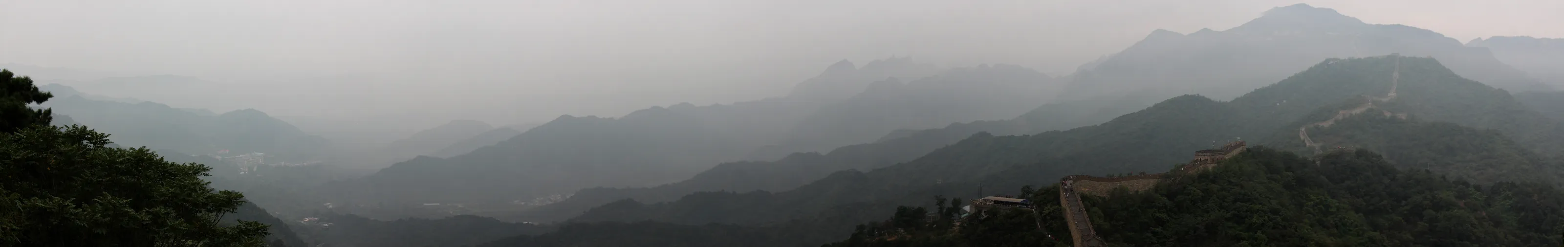 Misty Day on the Great Wall of China