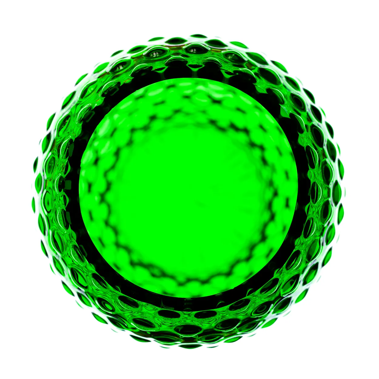 Green Glass Vase