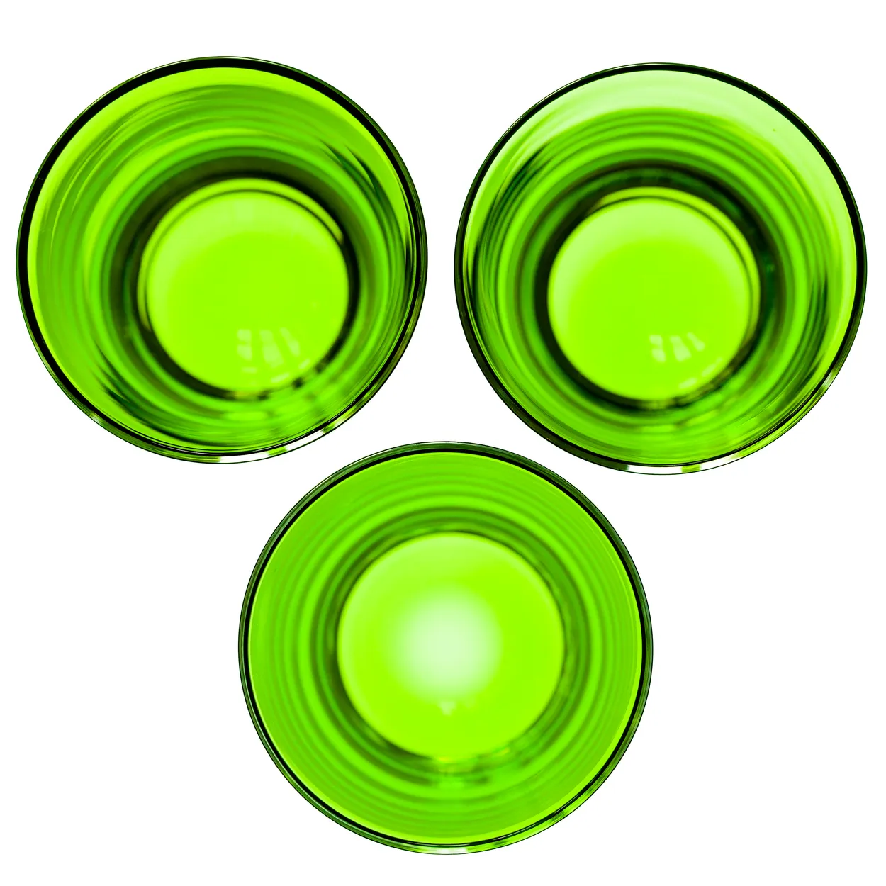 Glass Tumblers from above