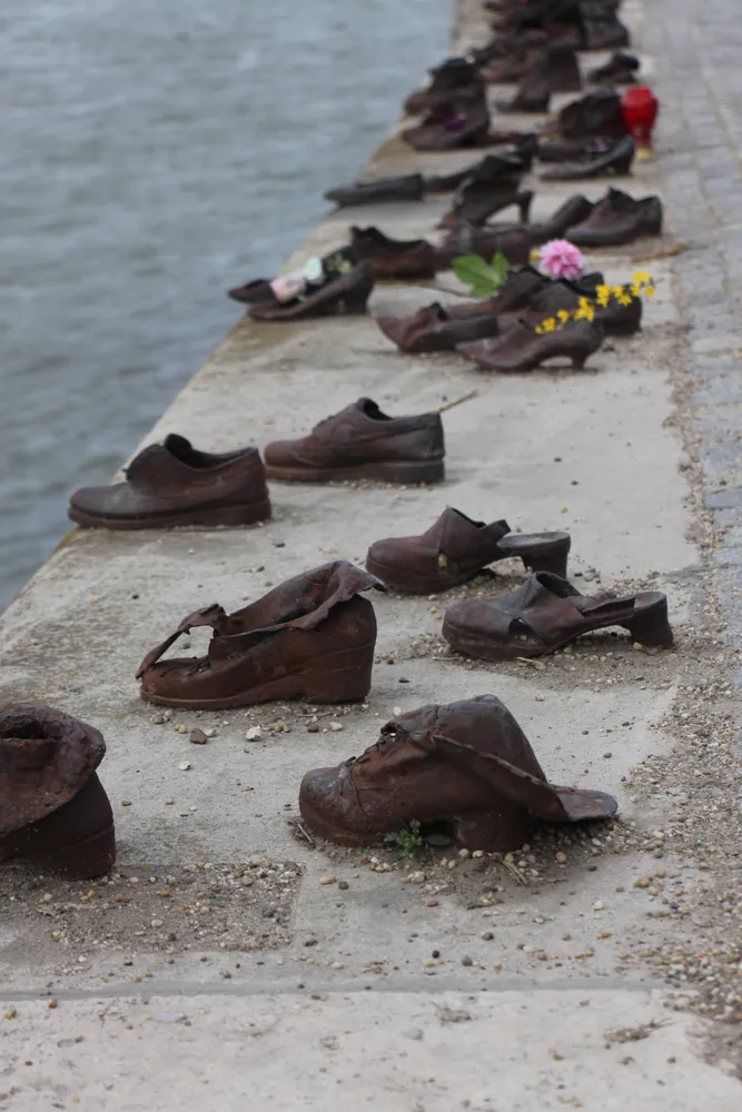 WWII  Memorial along the Danube River, Budapest