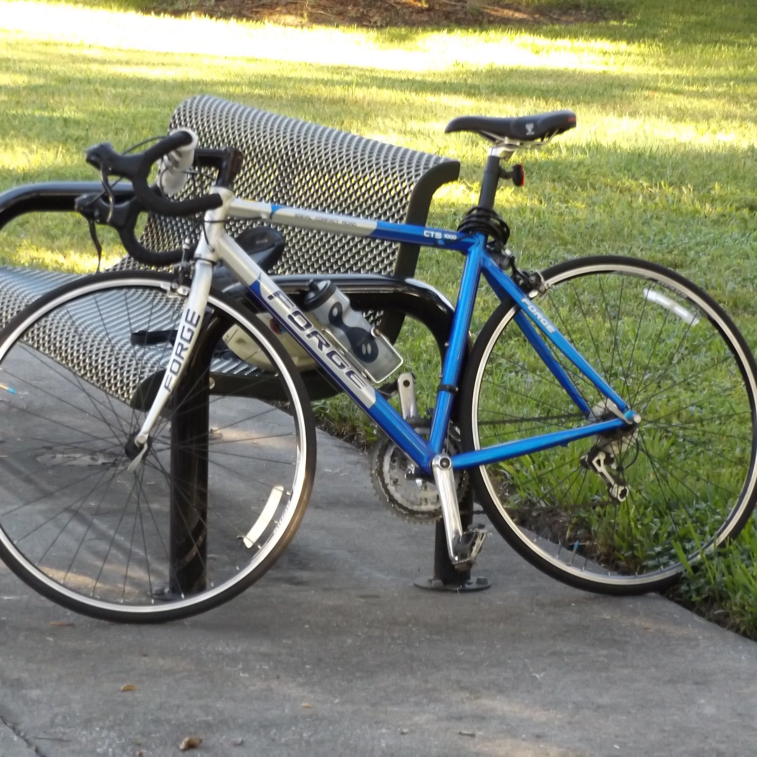 A Single Bicycle Without People