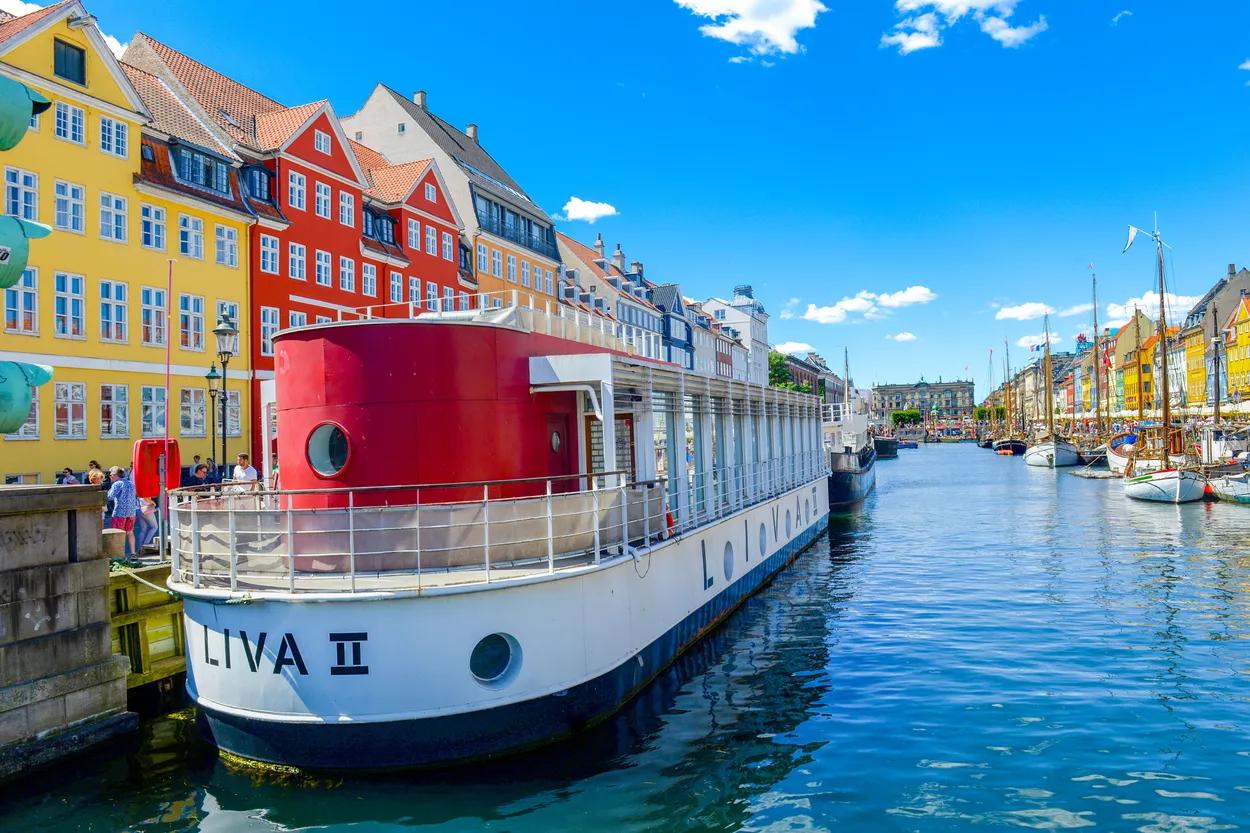 Canal boats in Copenaghen