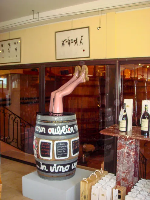 The tasting room at Chateau Puech-Haut