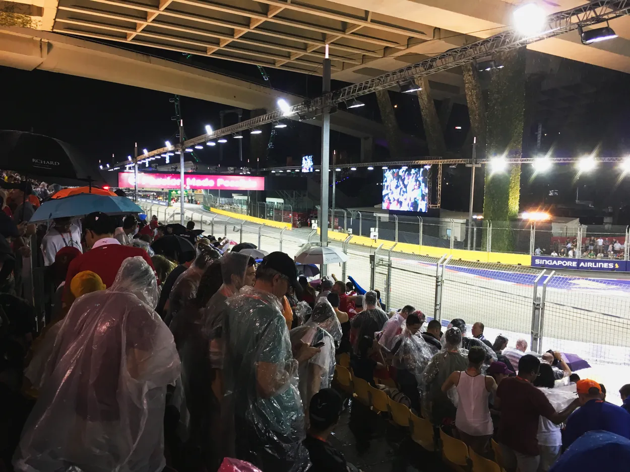 Wet Singapore Grand Prix