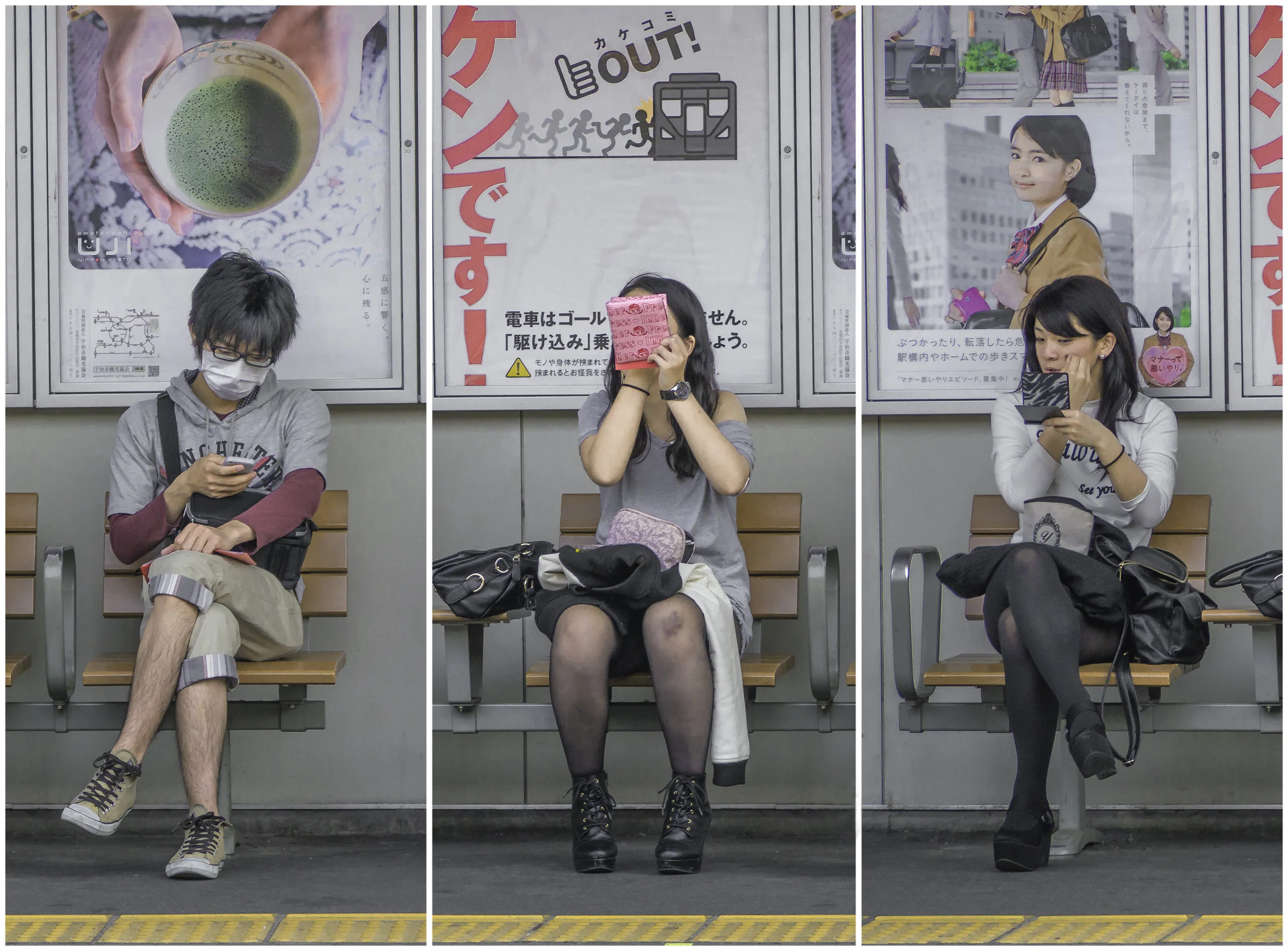 Triptychs of Three Candid Portraits