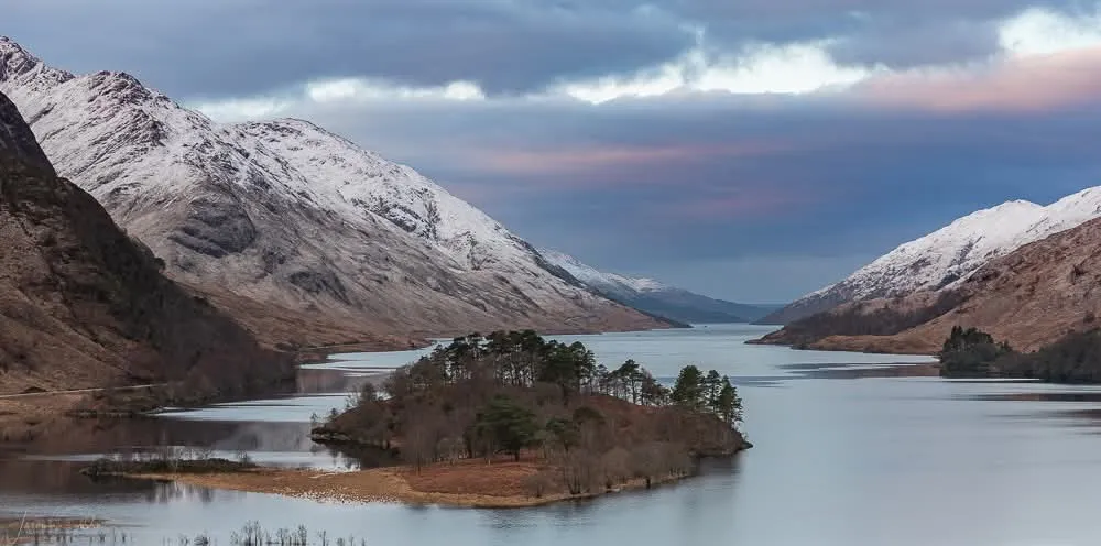 Winter loch Shiel