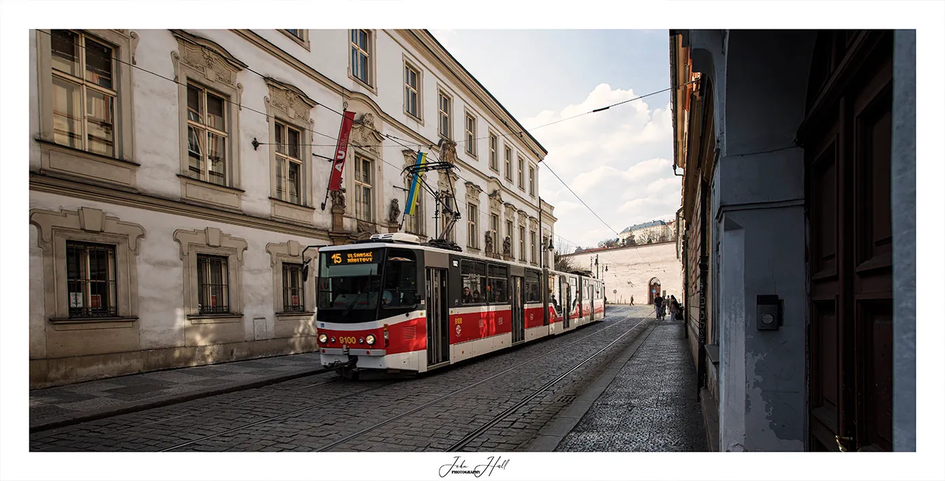 Street Tram, Lesser Town, Prague.