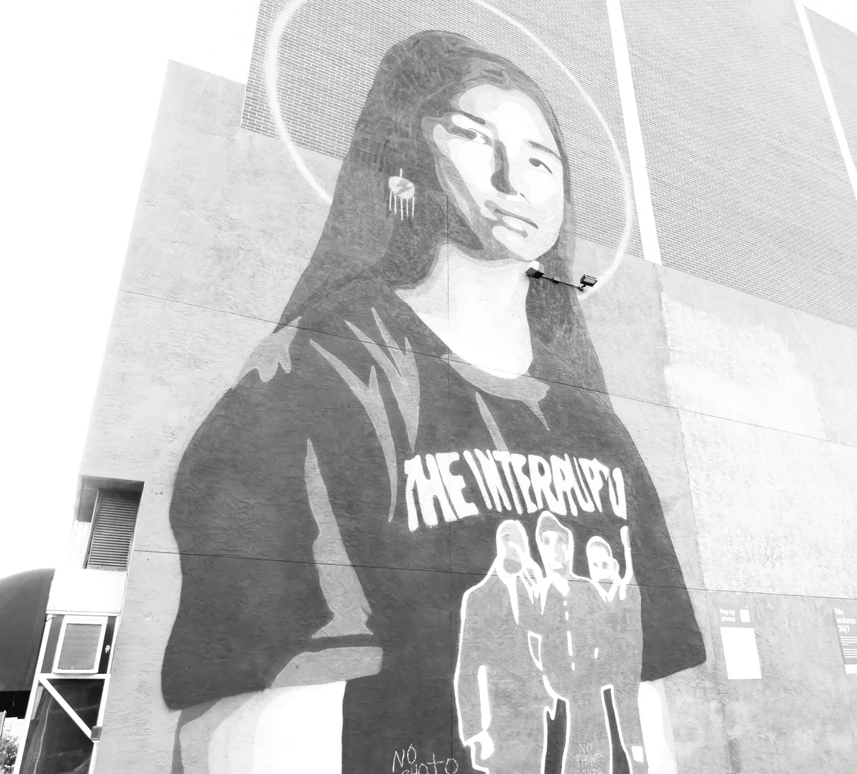 Mural in Black and White