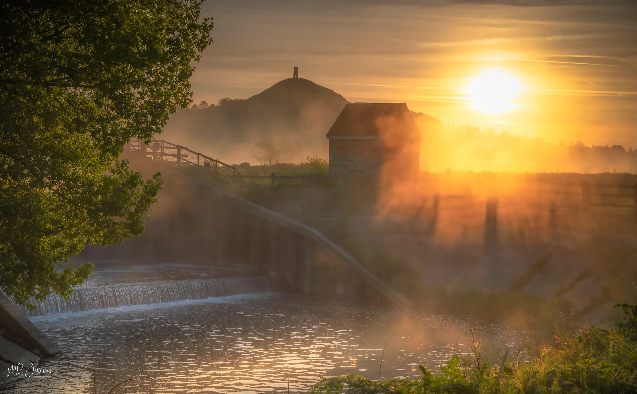 Misty mornings at sunrise