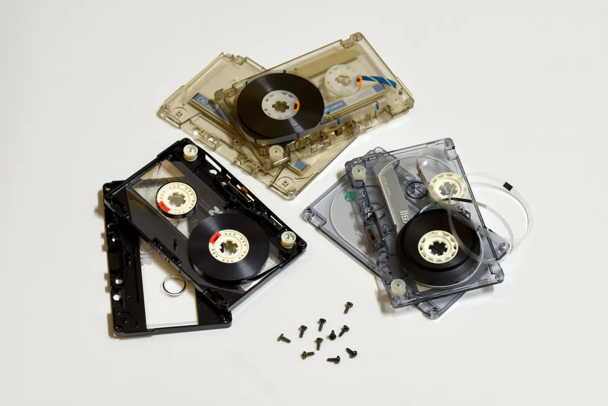 Three music cassettes
