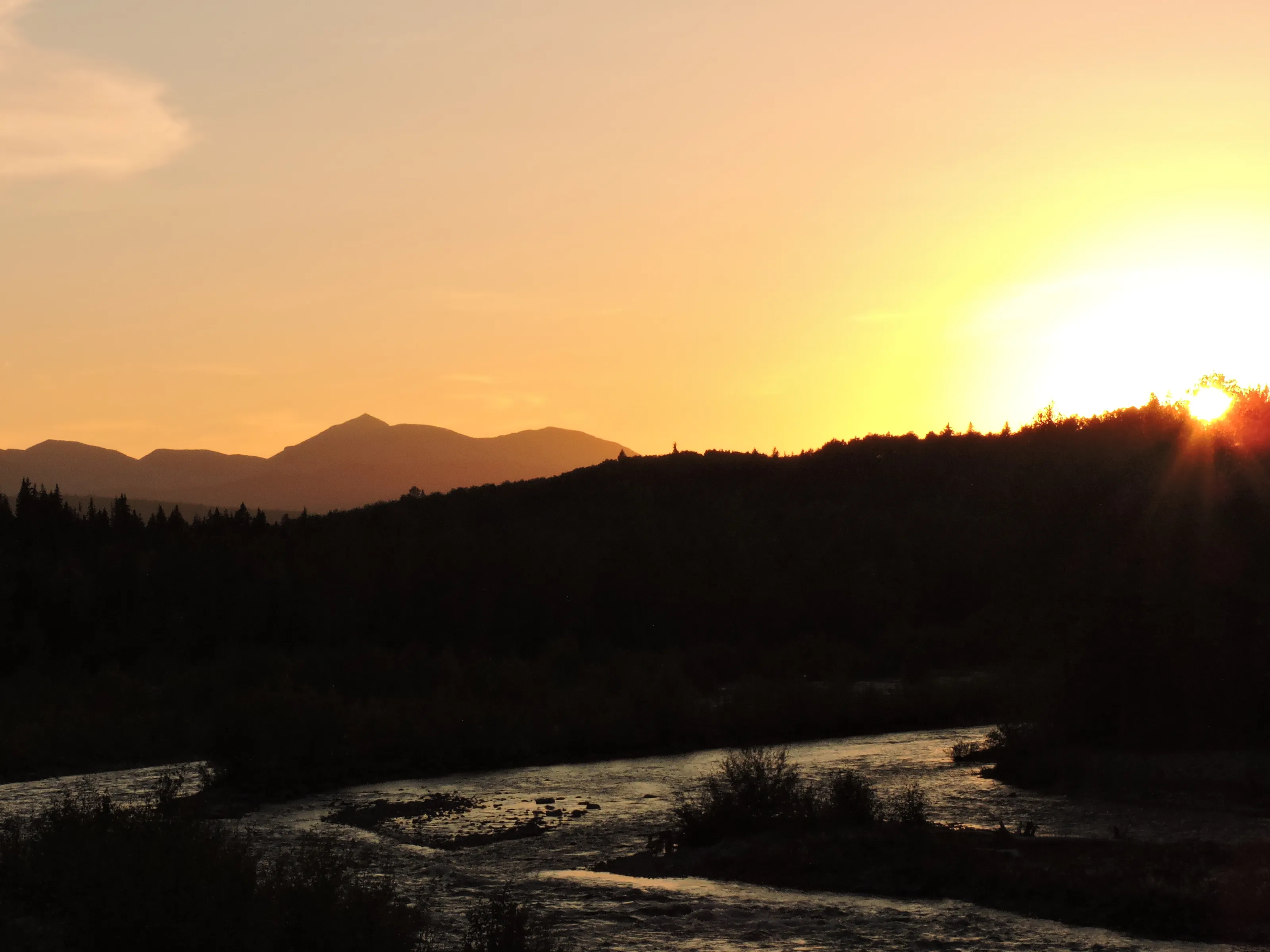Stunning Sunset Over River