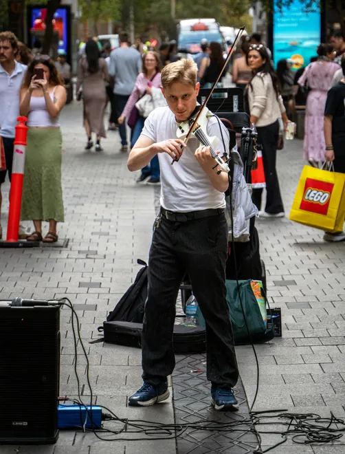 Violin in the Crowd