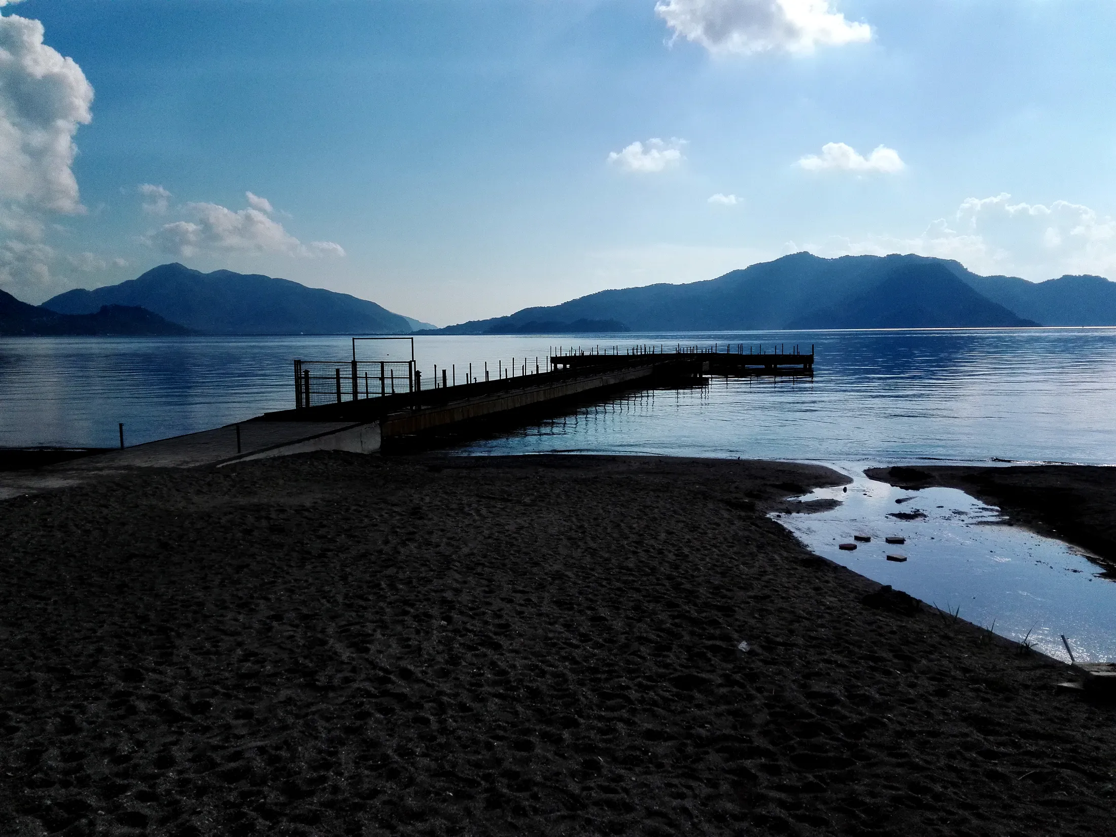 Blue hour beach