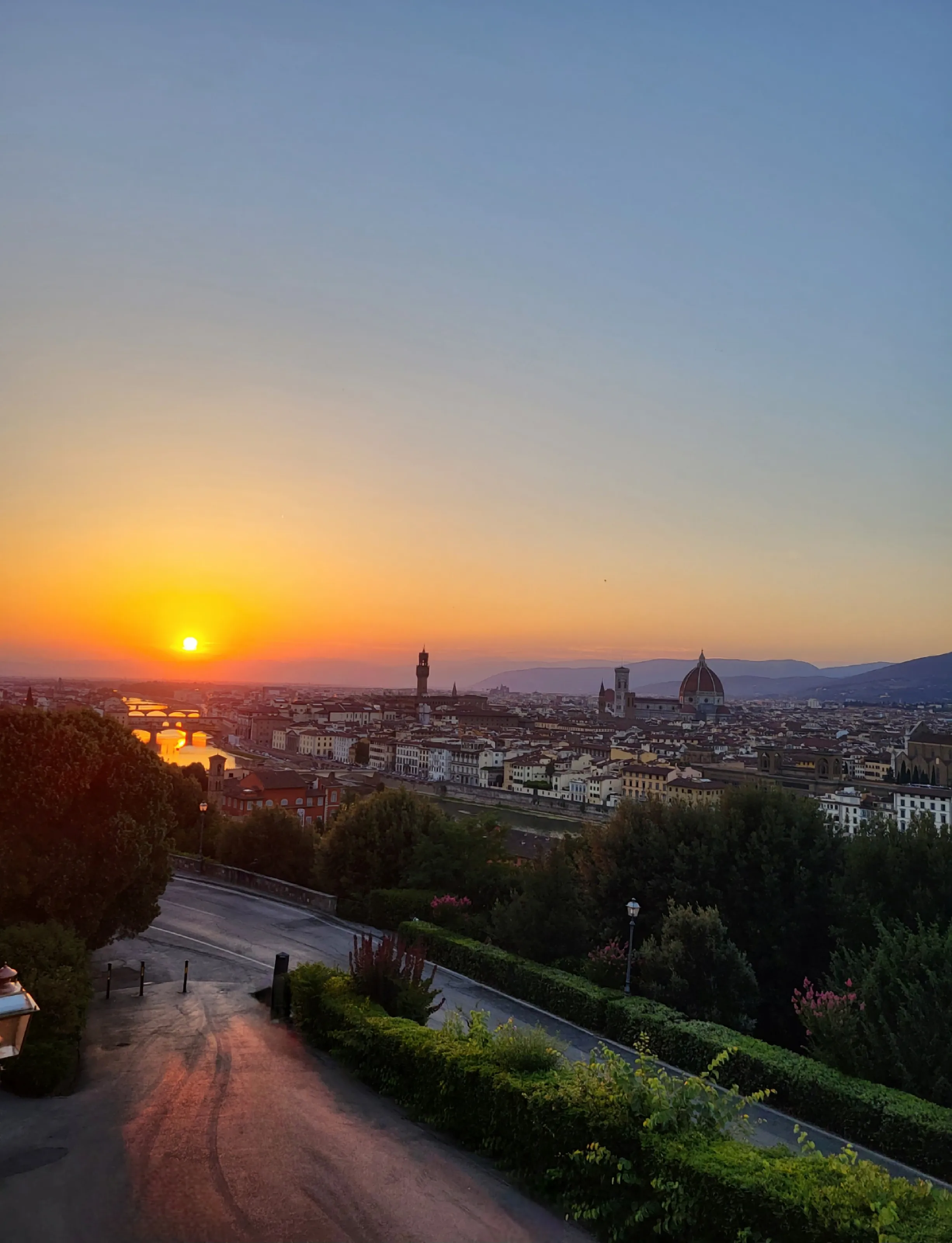 Piazzale Michelangelo at sunset