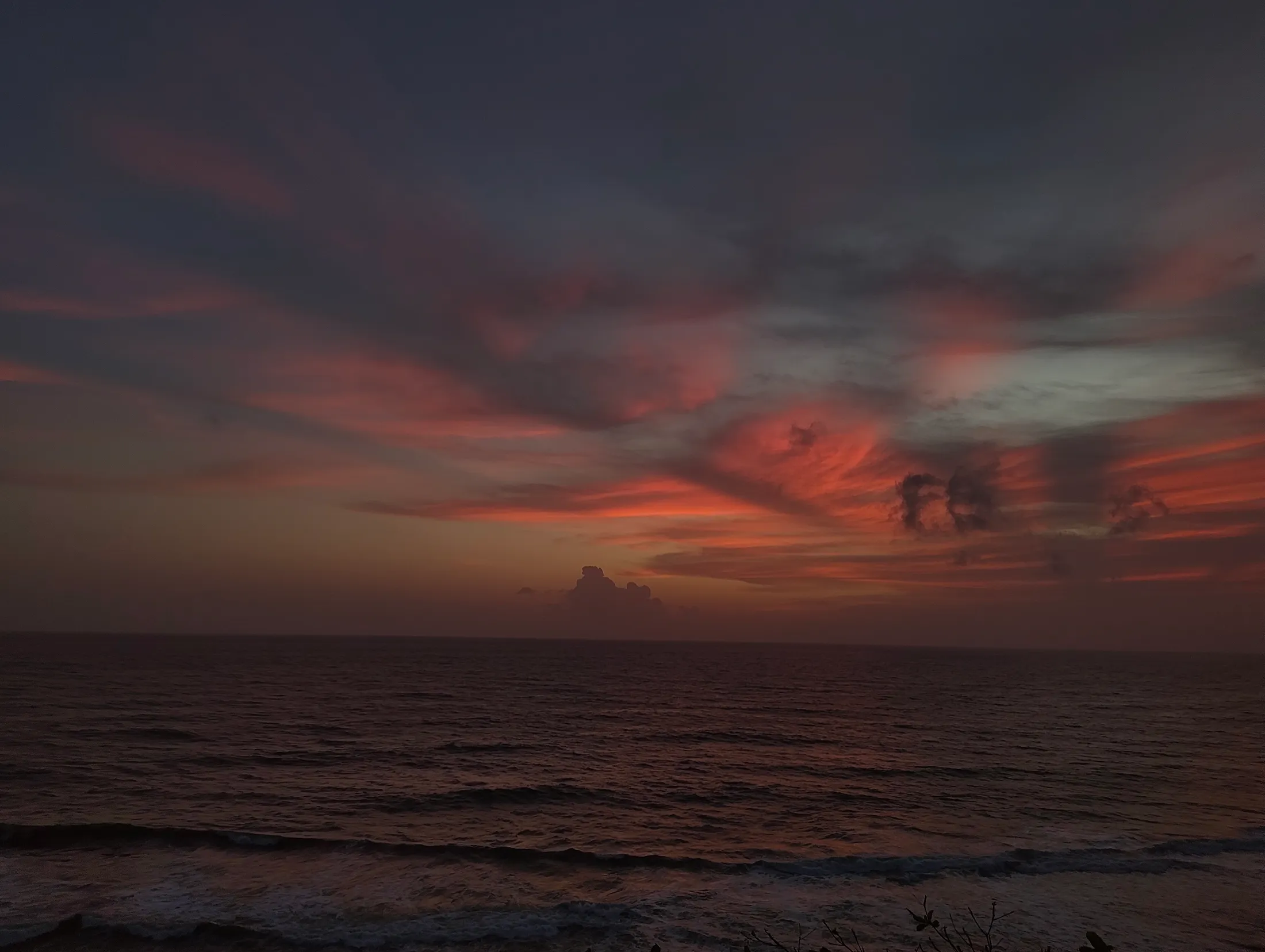 Beachside sunset