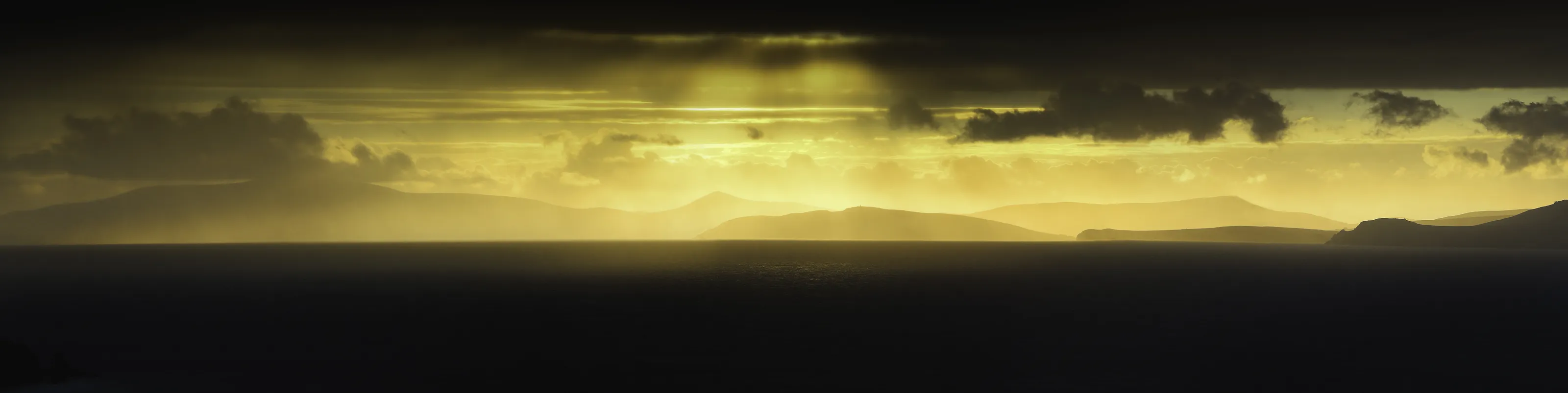 Dingle Bay on a sunny wet day