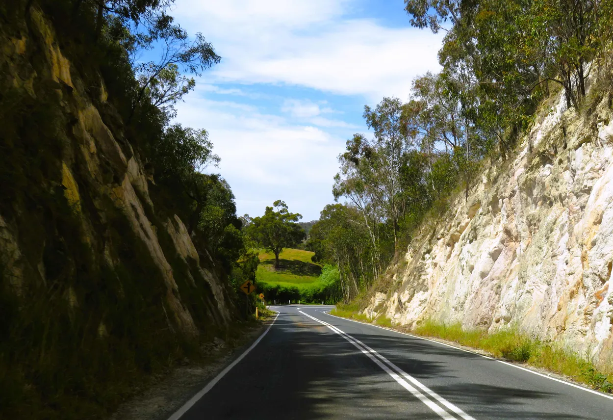 A CUTTING THROUGH THE HILLS