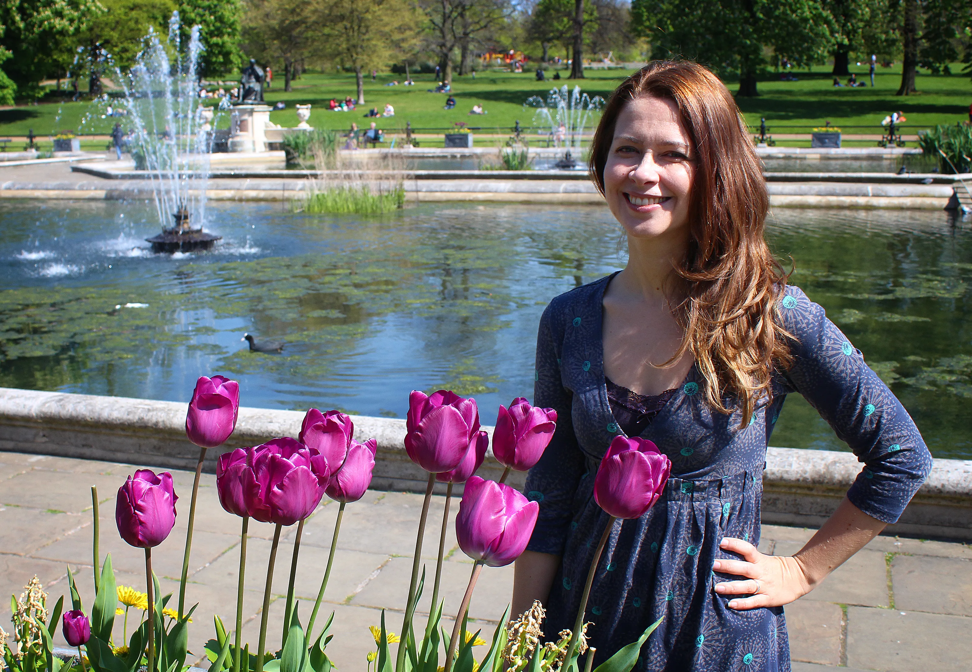 Portraits of People with Flowers (in colour)